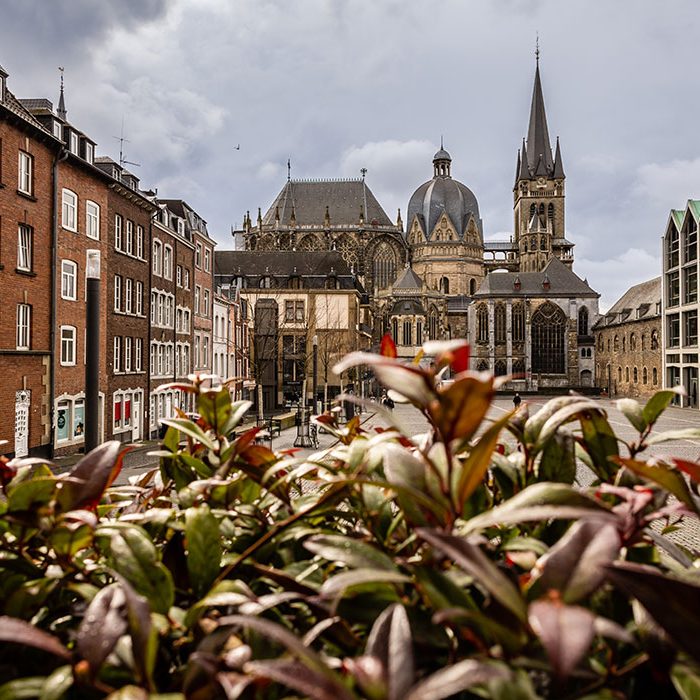 Katschhof Aachen bedeckt