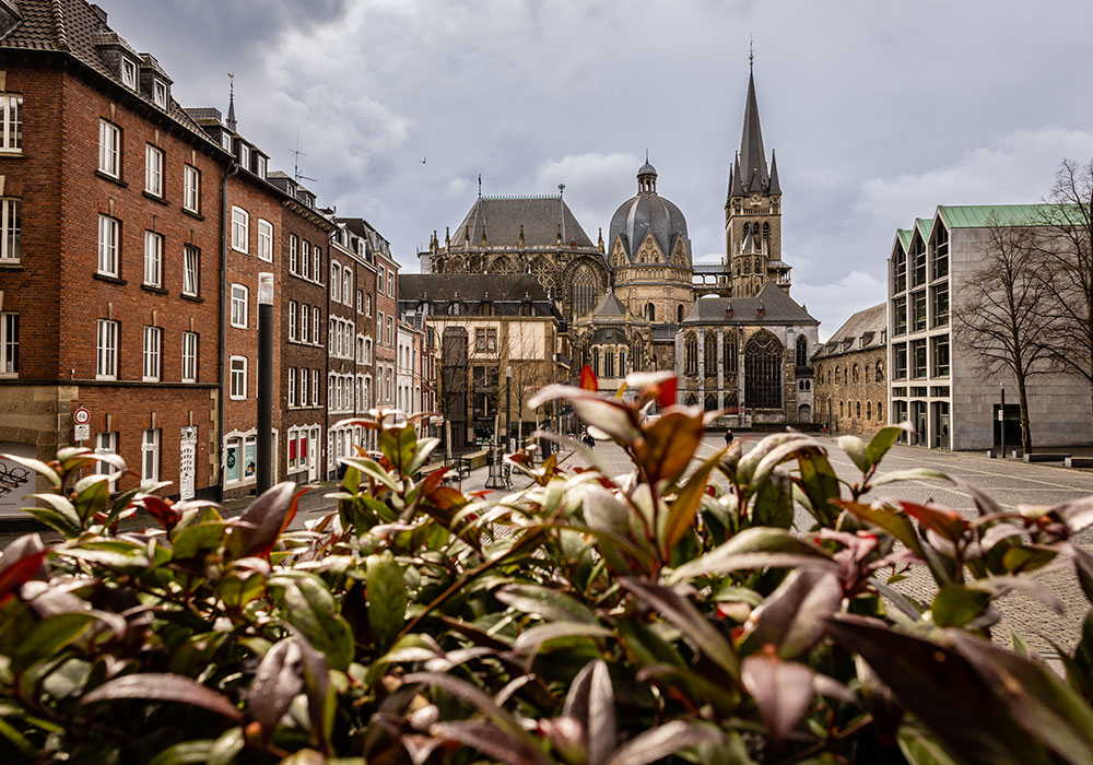 Katschhof Aachen bedeckt