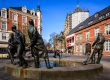 Brunnen Kreislauf des Geldes Aachen von Vorne