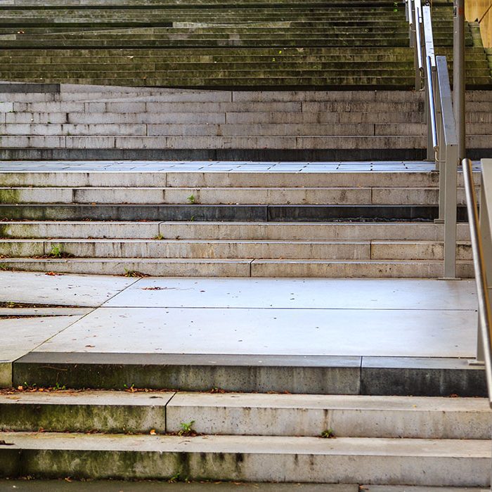 Treppen Aachen von Vorne