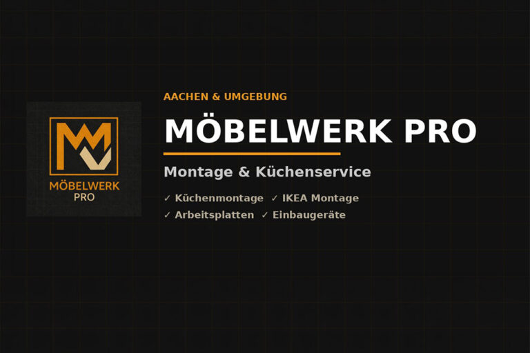 Logo von MöbelWerk Pro mit den Leistungen Küchenmontage, IKEA-Montage, Arbeitsplatten und Einbaugeräte für Aachen und Umgebung