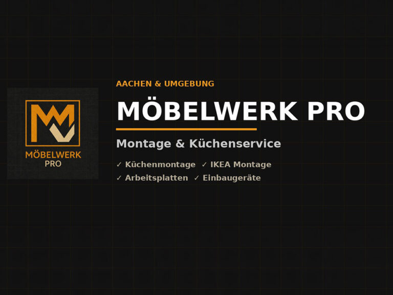 Logo von MöbelWerk Pro mit den Leistungen Küchenmontage, IKEA-Montage, Arbeitsplatten und Einbaugeräte für Aachen und Umgebung